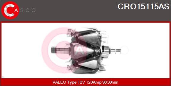 Casco CRO15115AS - Rotors, Ģenerators autodraugiem.lv