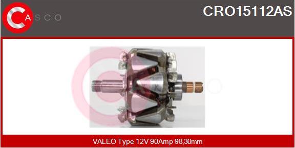 Casco CRO15112AS - Rotors, Ģenerators autodraugiem.lv