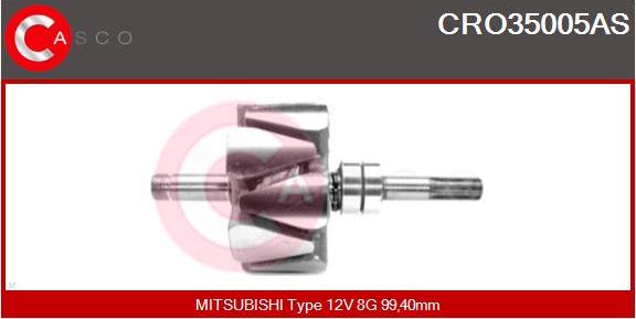 Casco CRO35005AS - Rotors, Ģenerators autodraugiem.lv