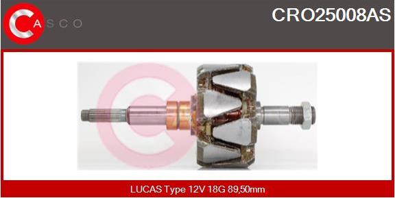 Casco CRO25008AS - Rotors, Ģenerators autodraugiem.lv
