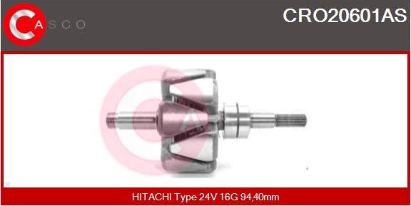 Casco CRO20601AS - Rotors, Ģenerators autodraugiem.lv