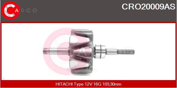 Casco CRO20009AS - Rotors, Ģenerators autodraugiem.lv
