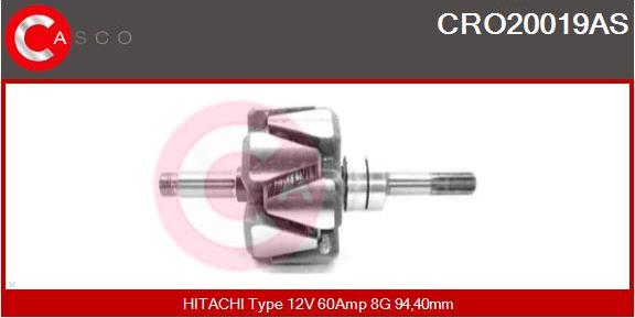 Casco CRO20019AS - Rotors, Ģenerators autodraugiem.lv