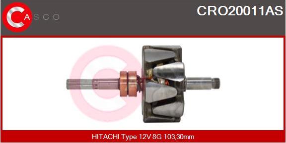 Casco CRO20011AS - Rotors, Ģenerators autodraugiem.lv