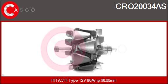 Casco CRO20034AS - Rotors, Ģenerators autodraugiem.lv