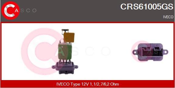 Casco CRS61005GS - Rezistors, Salona ventilators autodraugiem.lv