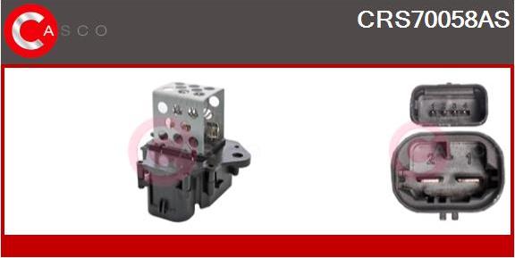 Casco CRS70058AS - Papildus rezistors, Elektromotors-Radiatora ventilators autodraugiem.lv