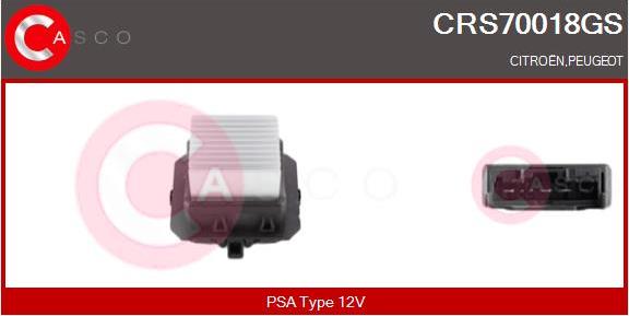 Casco CRS70018GS - Rezistors, Salona ventilators autodraugiem.lv