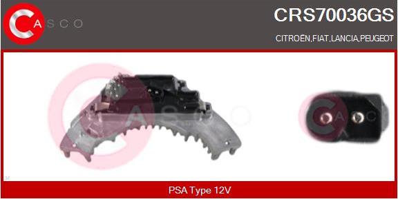 Casco CRS70036GS - Rezistors, Salona ventilators autodraugiem.lv