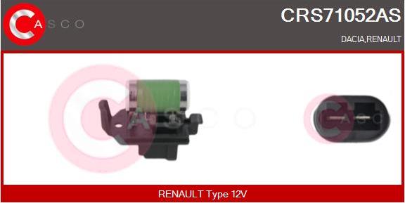 Casco CRS71052AS - Papildus rezistors, Elektromotors-Radiatora ventilators autodraugiem.lv