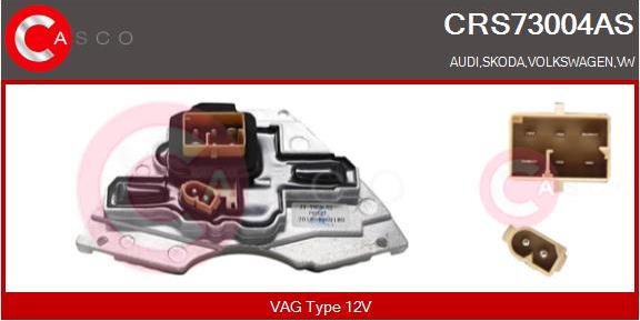 Casco CRS73004AS - Rezistors, Salona ventilators autodraugiem.lv