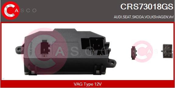 Casco CRS73018GS - Rezistors, Salona ventilators autodraugiem.lv