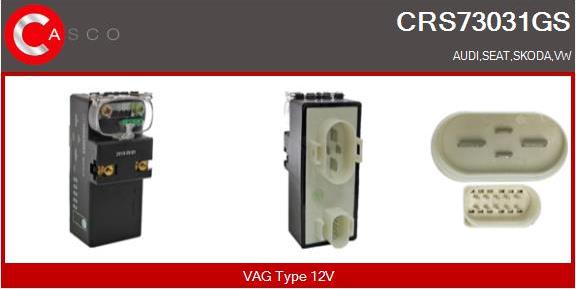 Casco CRS73031GS - Vadības bloks, Gaisa kondicionēšanas sistēma autodraugiem.lv