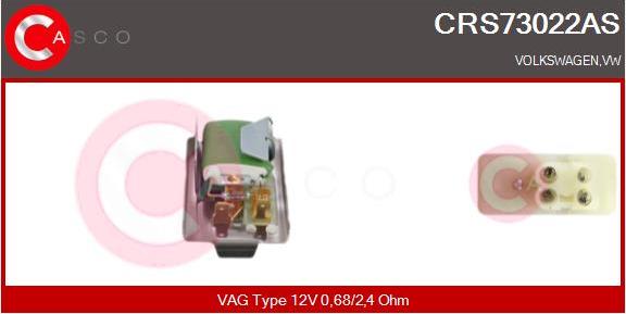 Casco CRS73022AS - Rezistors, Salona ventilators autodraugiem.lv