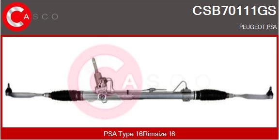 Casco CSB70111GS - Stūres mehānisms autodraugiem.lv