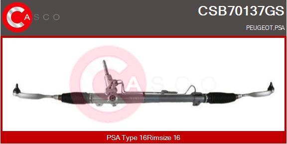 Casco CSB70137GS - Stūres mehānisms autodraugiem.lv