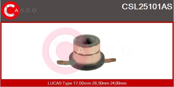 Casco CSL25101AS - Kolektora gredzens, Ģenerators autodraugiem.lv