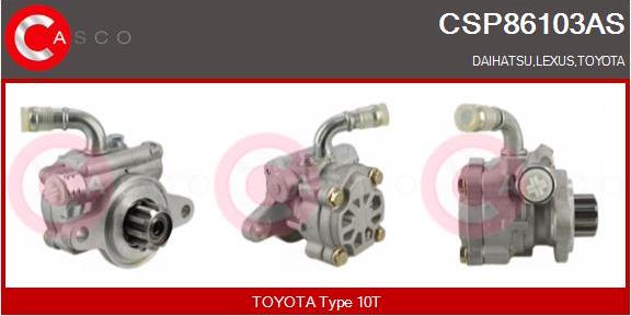 Casco CSP86103AS - Hidrosūknis, Stūres iekārta autodraugiem.lv