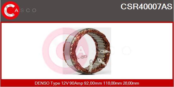 Casco CSR40007AS - Stators, Ģenerators autodraugiem.lv