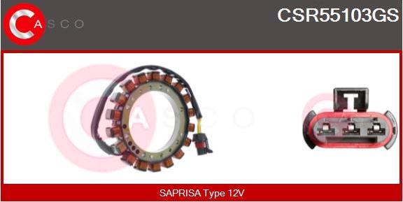Casco CSR55103GS - Stators, Ģenerators autodraugiem.lv