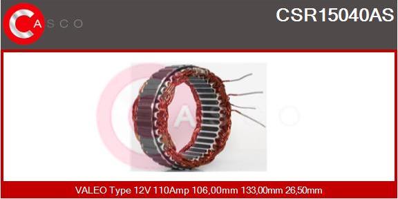 Casco CSR15040AS - Stators, Ģenerators autodraugiem.lv
