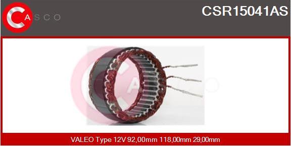 Casco CSR15041AS - Stators, Ģenerators autodraugiem.lv