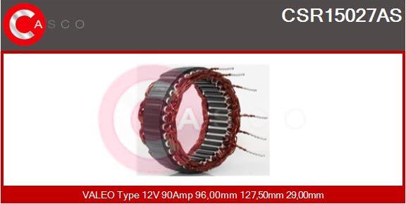 Casco CSR15027AS - Stators, Ģenerators autodraugiem.lv