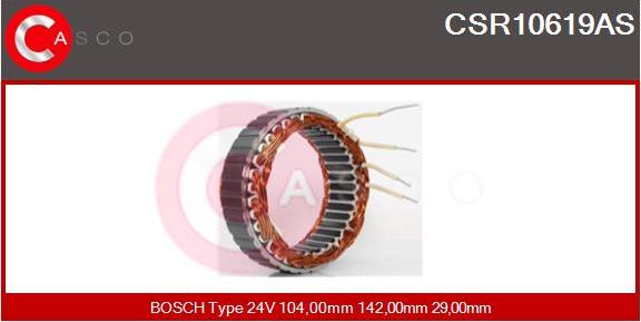 Casco CSR10619AS - Stators, Ģenerators autodraugiem.lv
