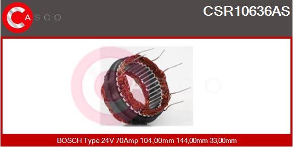 Casco CSR10636AS - Stators, Ģenerators autodraugiem.lv