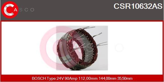 Casco CSR10632AS - Stators, Ģenerators autodraugiem.lv