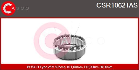 Casco CSR10621AS - Stators, Ģenerators autodraugiem.lv
