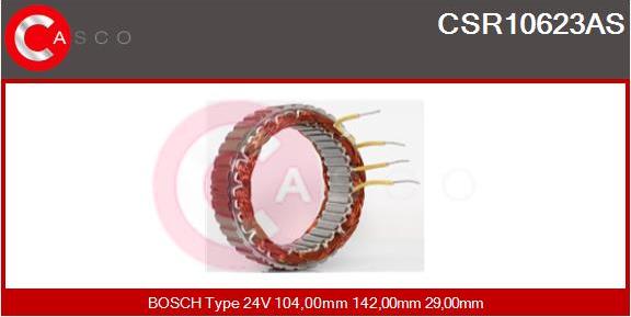 Casco CSR10623AS - Stators, Ģenerators autodraugiem.lv