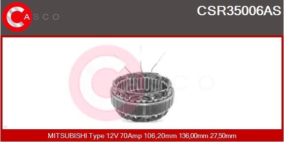 Casco CSR35006AS - Stators, Ģenerators autodraugiem.lv