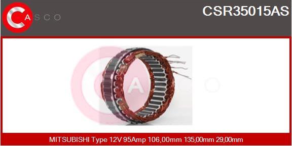 Casco CSR35015AS - Stators, Ģenerators autodraugiem.lv