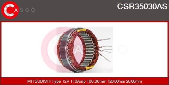 Casco CSR35030AS - Stators, Ģenerators autodraugiem.lv