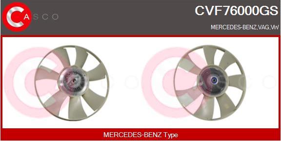Casco CVF76000GS - Sajūgs, Radiatora ventilators autodraugiem.lv