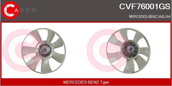 Casco CVF76001GS - Sajūgs, Radiatora ventilators autodraugiem.lv