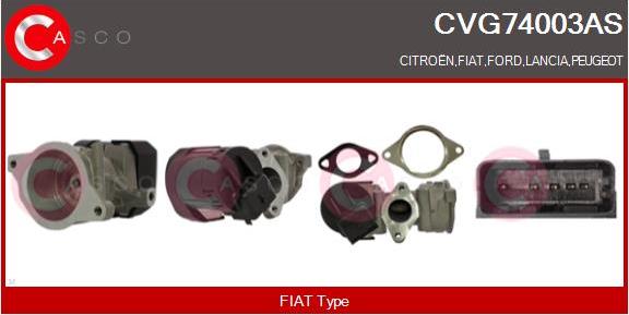 Casco CVG74003AS - Izpl. gāzu recirkulācijas vārsts autodraugiem.lv