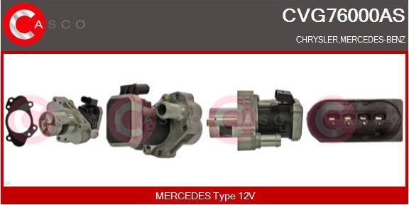 Casco CVG76000AS - Izpl. gāzu recirkulācijas vārsts autodraugiem.lv