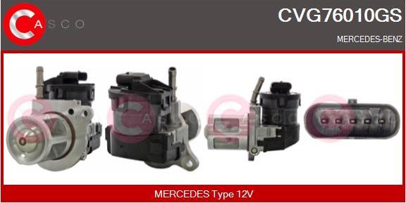 Casco CVG76010GS - Izpl. gāzu recirkulācijas vārsts autodraugiem.lv