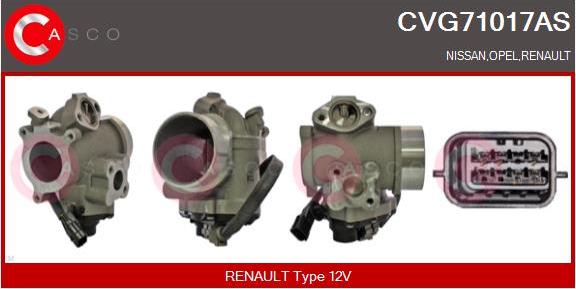 Casco CVG71017AS - Izpl. gāzu recirkulācijas vārsts autodraugiem.lv