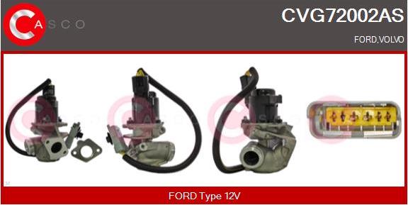 Casco CVG72002AS - Izpl. gāzu recirkulācijas vārsts autodraugiem.lv