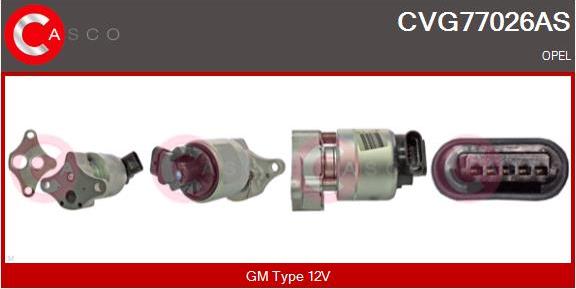 Casco CVG77026AS - Izpl. gāzu recirkulācijas vārsts autodraugiem.lv