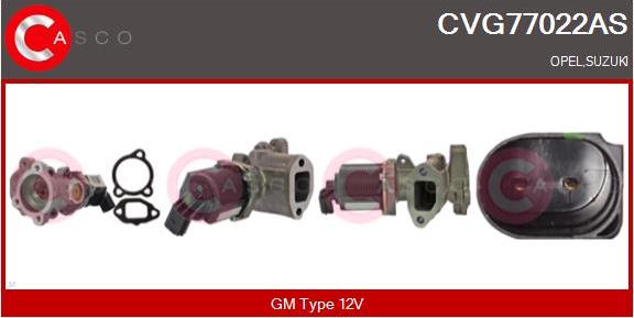 Casco CVG77022AS - Izpl. gāzu recirkulācijas vārsts autodraugiem.lv