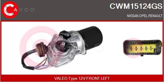 Casco CWM15124GS - Stikla tīrītāju motors autodraugiem.lv