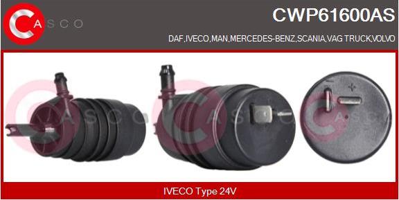 Casco CWP61600AS - Ūdenssūknis, Stiklu tīrīšanas sistēma autodraugiem.lv