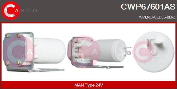 Casco CWP67601AS - Ūdenssūknis, Stiklu tīrīšanas sistēma autodraugiem.lv