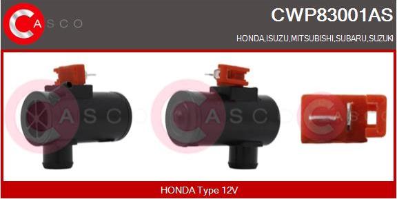 Casco CWP83001AS - Ūdenssūknis, Stiklu tīrīšanas sistēma autodraugiem.lv