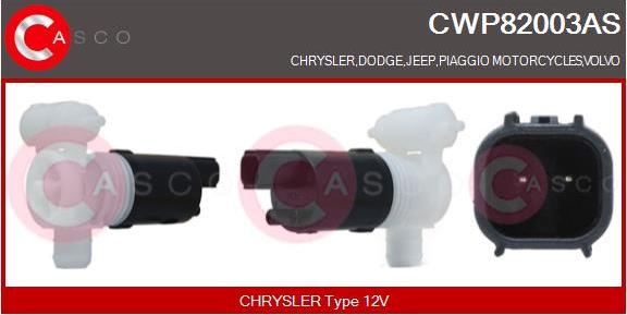 Casco CWP82003AS - Ūdenssūknis, Stiklu tīrīšanas sistēma autodraugiem.lv