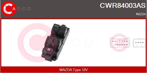 Casco CWR84003AS - Slēdzis, Stikla pacēlājmehānisms autodraugiem.lv
